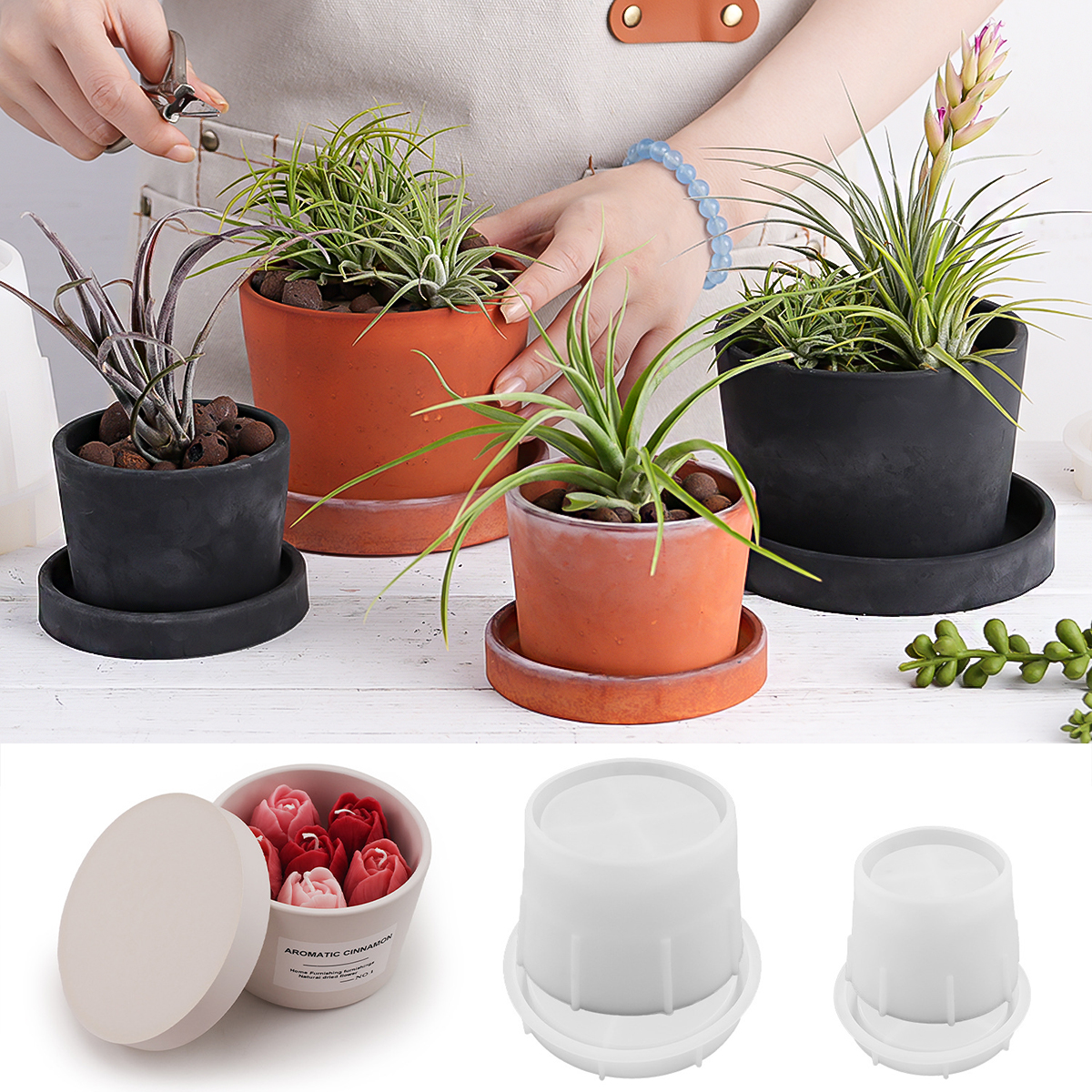 Candle Making Kit Wholesale - Round Candle Jar Silicone Mold with