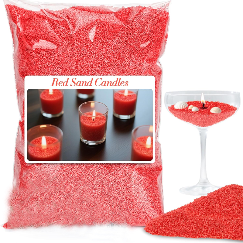 Candle Making Activity - 100G Green White Red Sand Pearled
