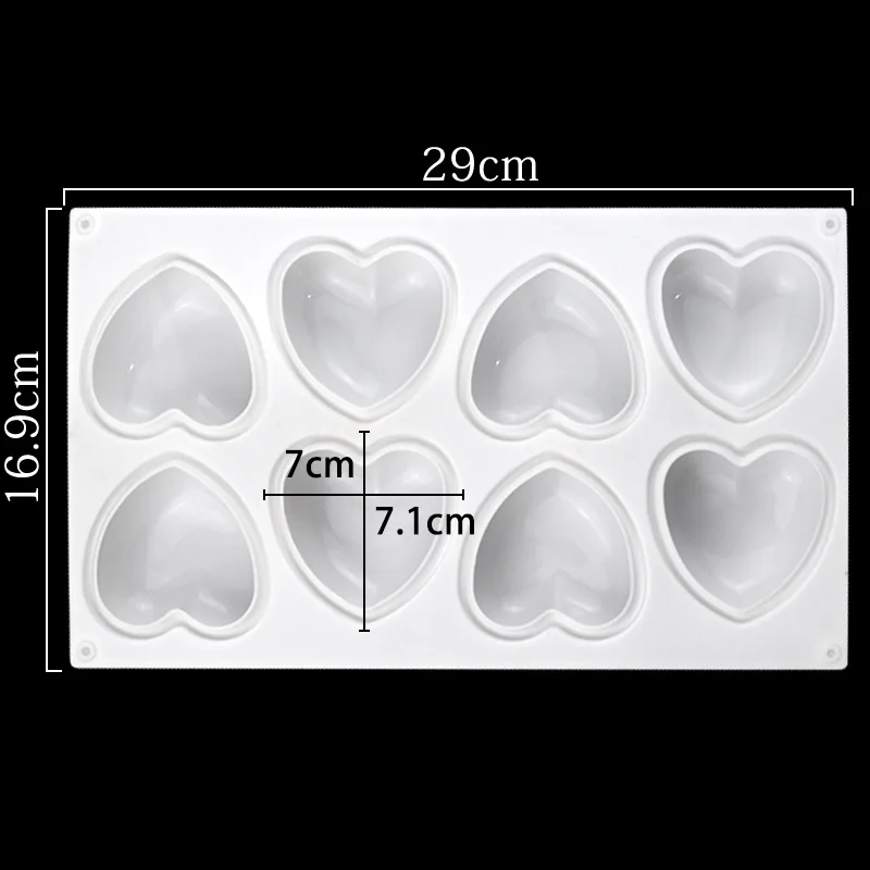 Love Heart Silicone Soap Mold  - Candle Making Activity 리뷰 및 가격
