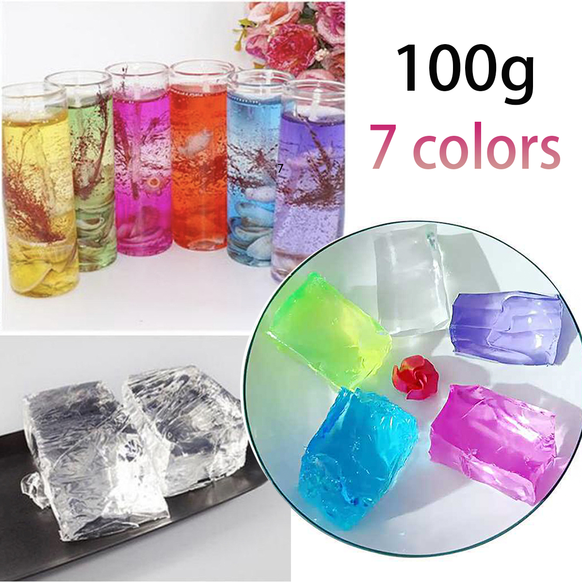 100G 7Colors Jelly Wax DIY Han - Candle Making Activity 리뷰 및 가격
