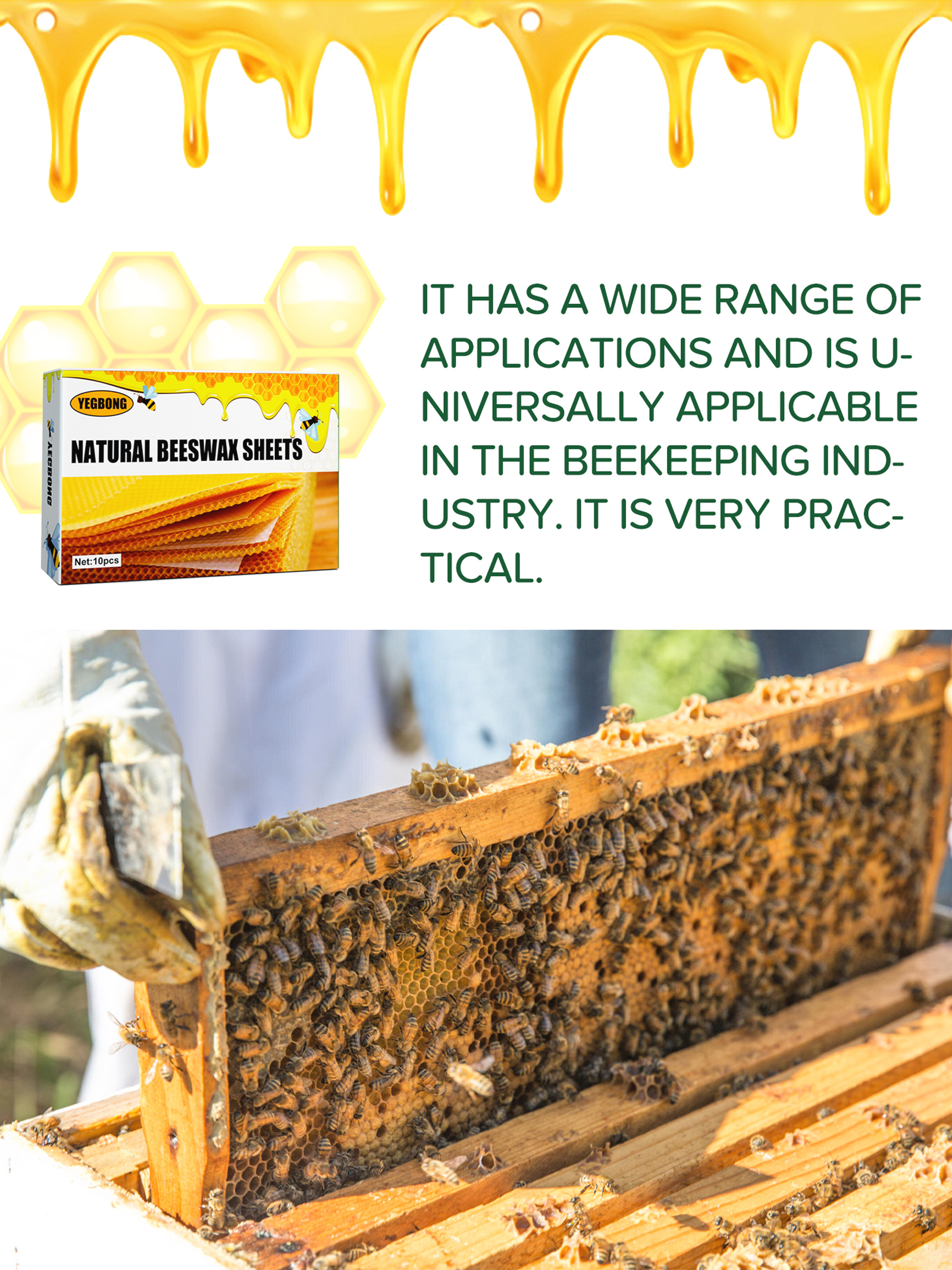 10Pcs Natural Honeycomb Bee Wa - Candle Making Activity 리뷰 및 가격