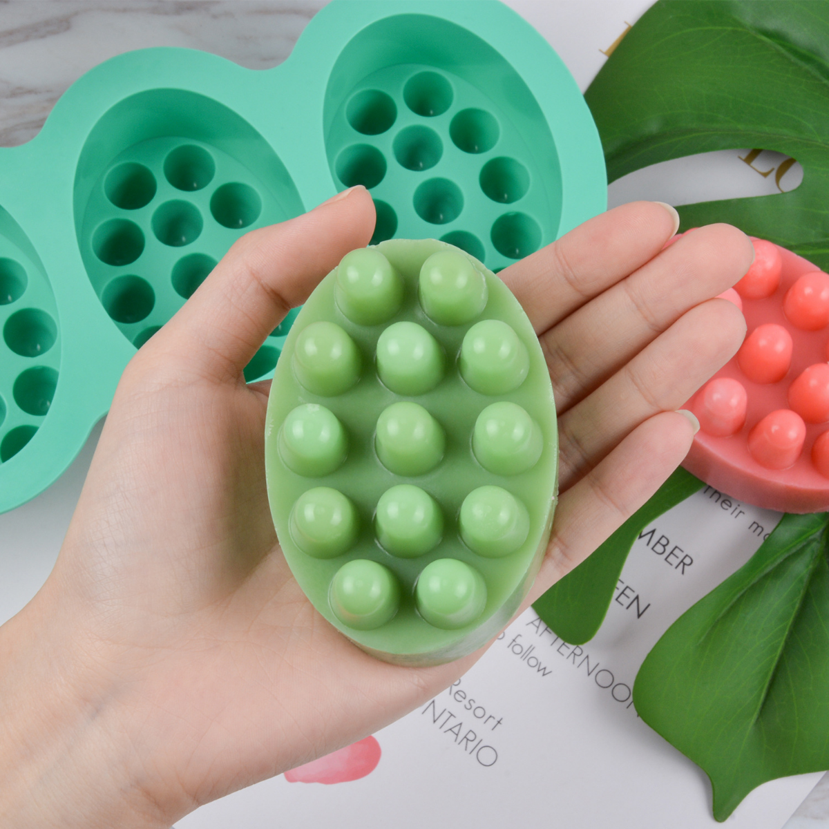 4 Hole Oval Massage Soap Silic - Candle Making Kit Wholesale 리뷰 및 가격
