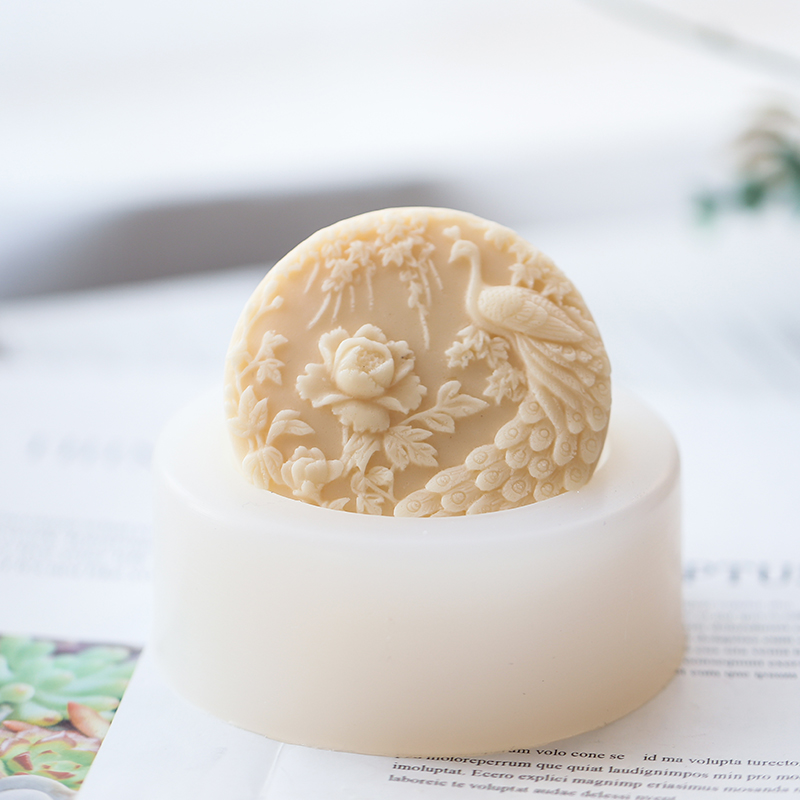 Peacock Flower Pattern Silicon - Candle Making Activity 리뷰 및 가격