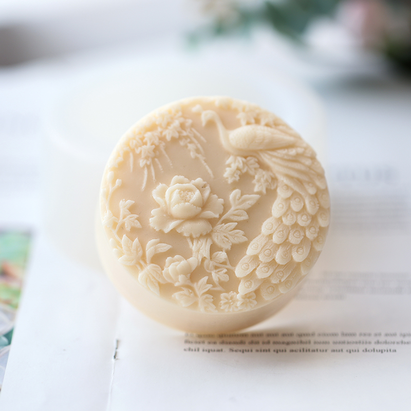 Peacock Flower Pattern Silicon - Candle Making Activity 리뷰 및 가격