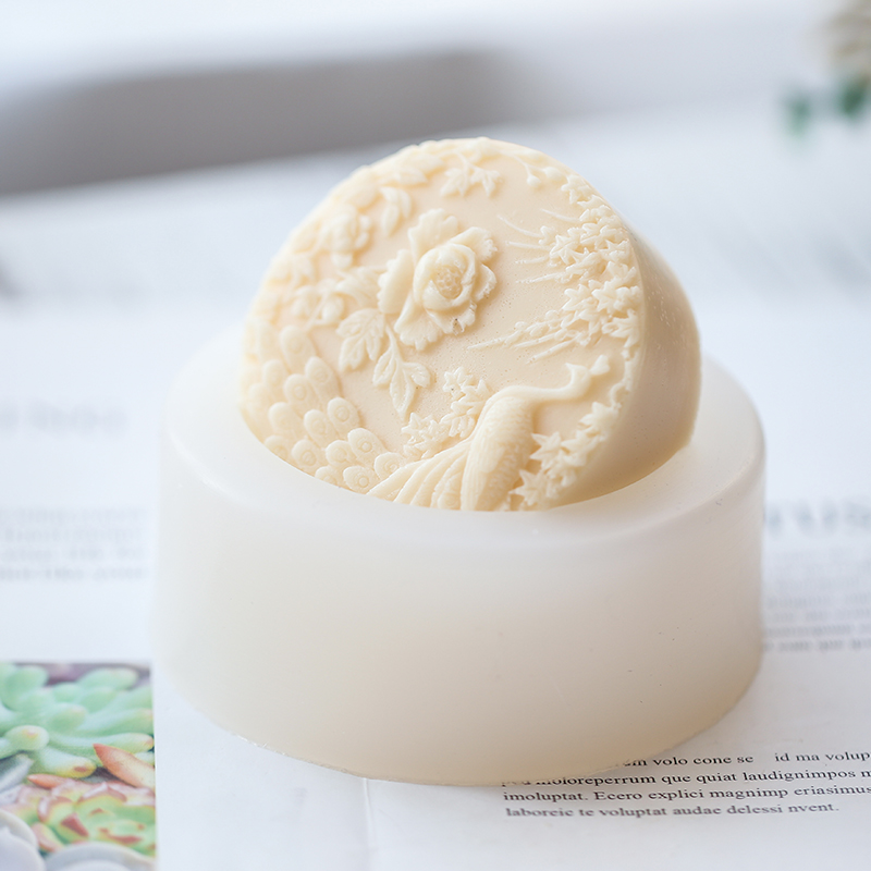 Peacock Flower Pattern Silicon - Candle Making Activity 리뷰 및 가격